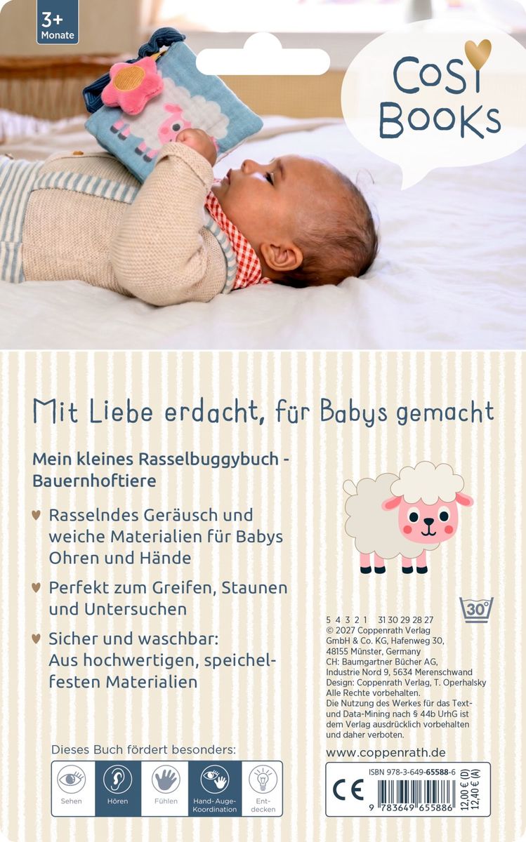 Weitere Ansicht: CosyBooks: Mein kleines Rasselbuggybuch - Bauernhoftiere