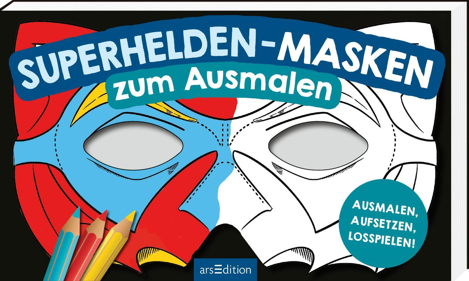 Produktbild: Superhelden-Masken zum Ausmalen