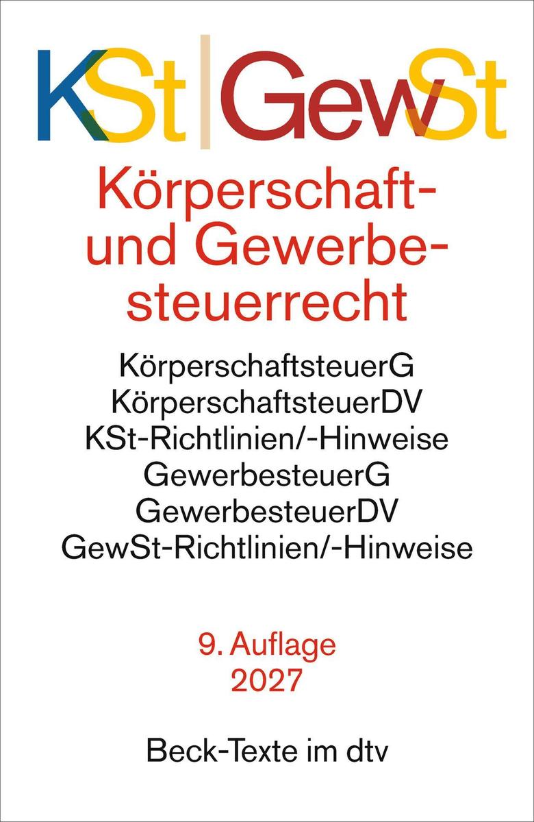 Produktbild: Körperschaftsteuerrecht / Gewerbesteuerrecht. KSt / GewSt