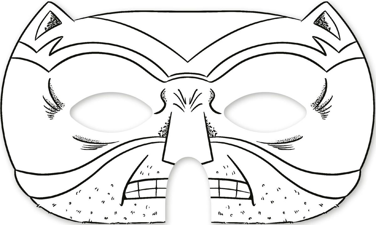 Weitere Ansicht: Superhelden-Masken zum Ausmalen