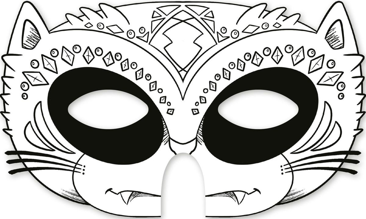Weitere Ansicht: Superhelden-Masken zum Ausmalen