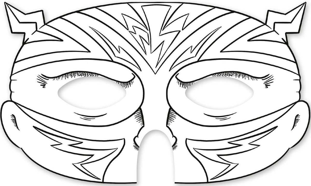 Weitere Ansicht: Superhelden-Masken zum Ausmalen