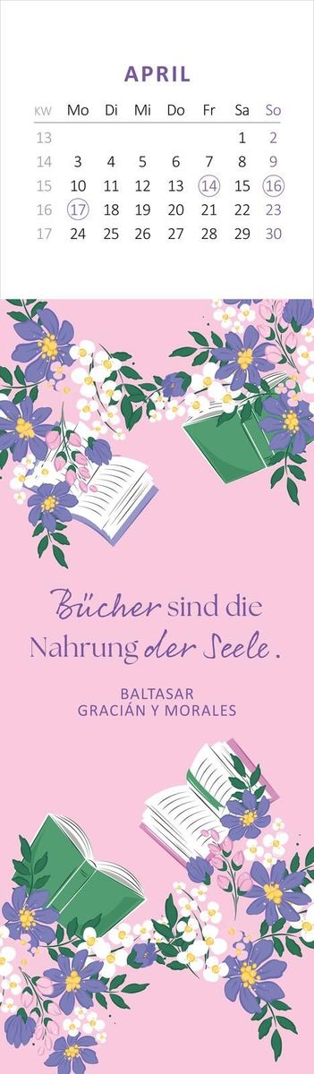 Weitere Ansicht: Lesezeichenkalender Leseliebe 2028