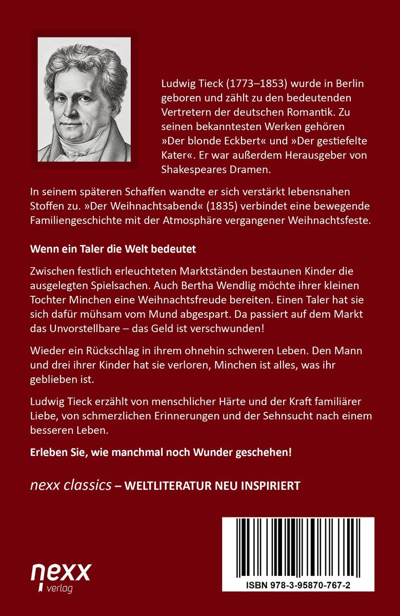 Weitere Ansicht: Der Weihnachtsabend | Ludwig Tieck