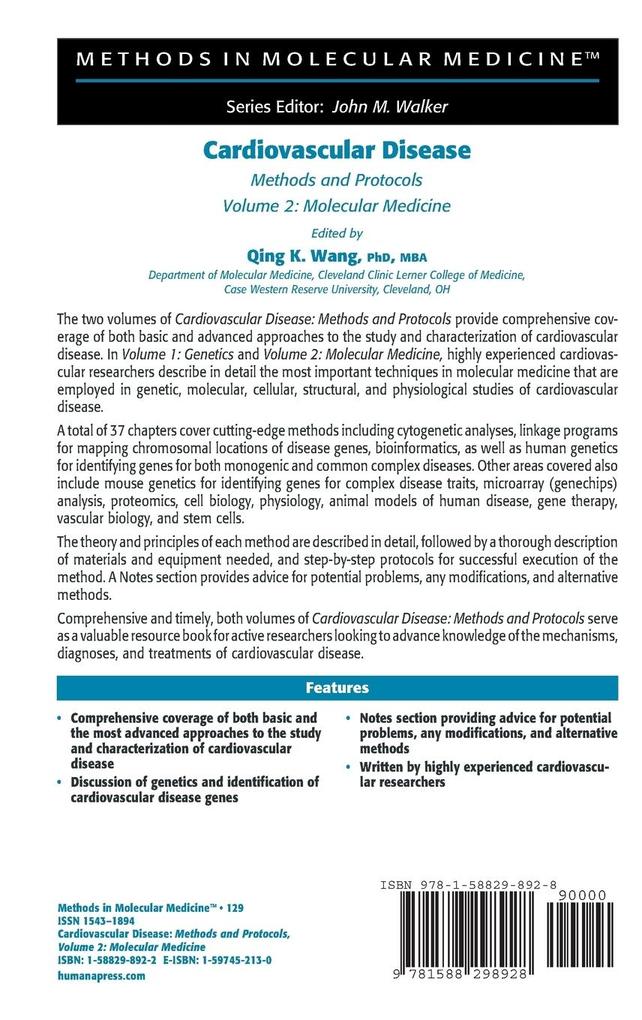 Weitere Ansicht: Cardiovascular Disease, Volume 2