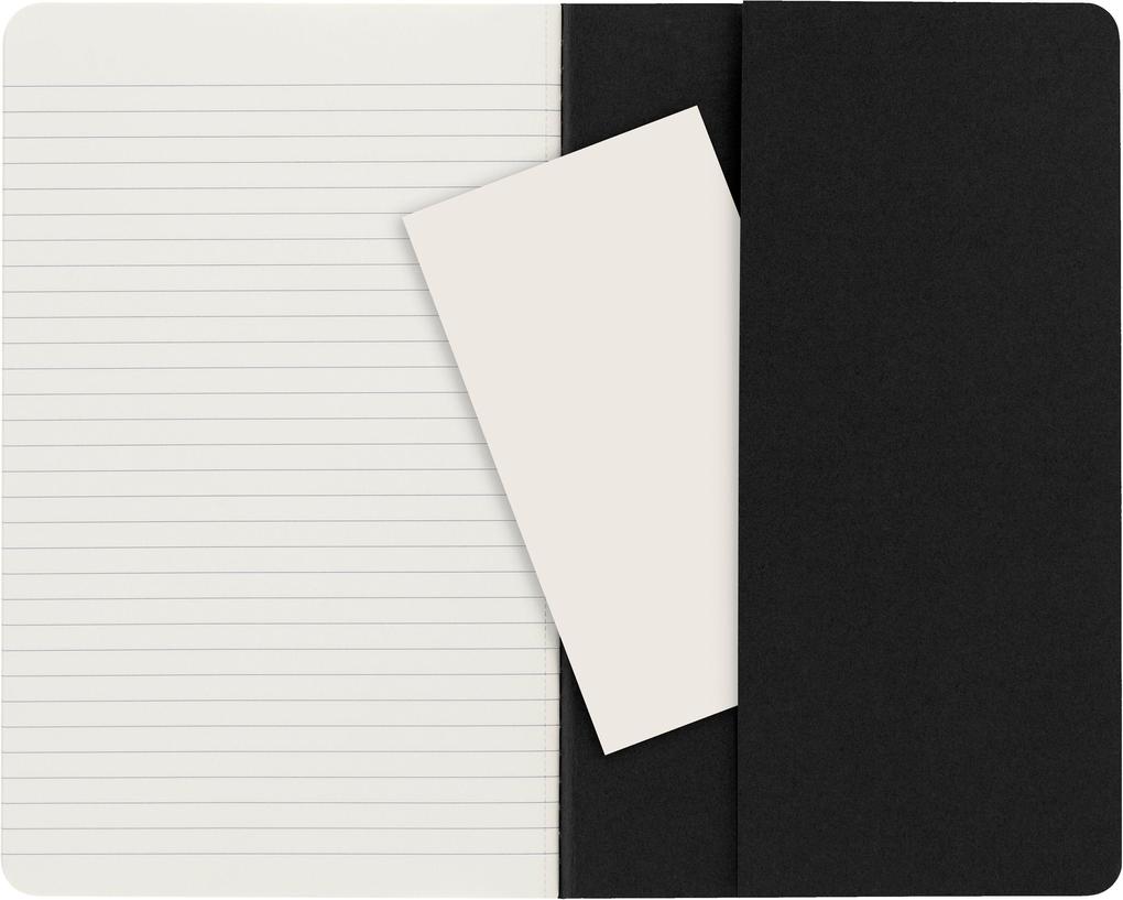 Weitere Ansicht: Moleskine Cahier large liniert schwarz DIN A5. 3er Pack