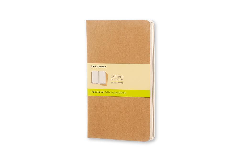Weitere Ansicht: Moleskine Cahier large blanko packpapierbraun DIN A5. 3er Pack