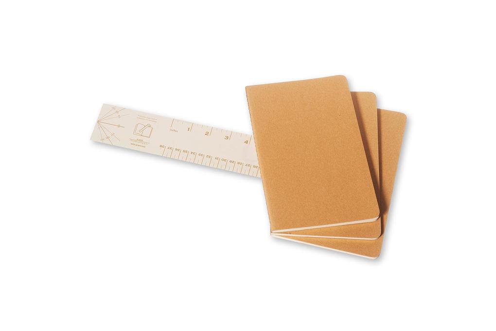 Weitere Ansicht: Moleskine Cahier large blanko packpapierbraun DIN A5. 3er Pack