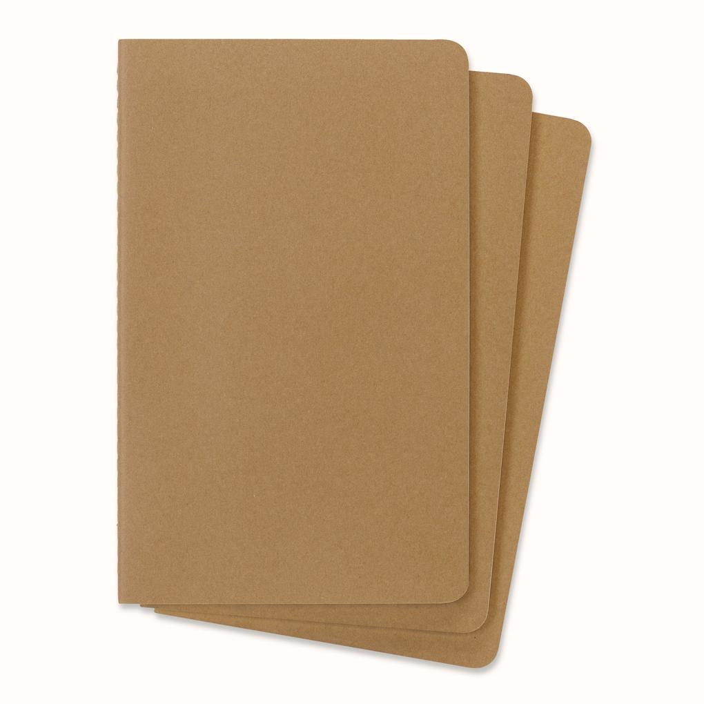 Weitere Ansicht: Moleskine Cahier large liniert packpapierbraun DIN A5. 3er Pack