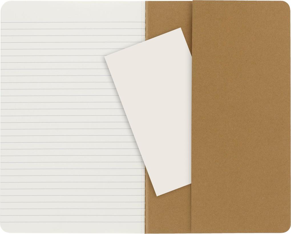 Weitere Ansicht: Moleskine Cahier large liniert packpapierbraun DIN A5. 3er Pack