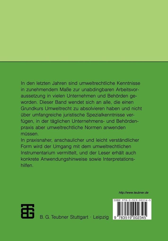 Weitere Ansicht: Grundwissen Umweltrecht | Wolfgang Süss, Reinhard Müller