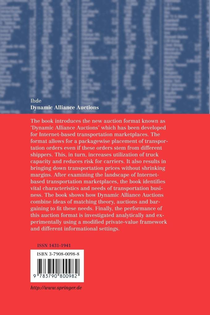 Weitere Ansicht: Dynamic Alliance Auctions | Tobias Ihde