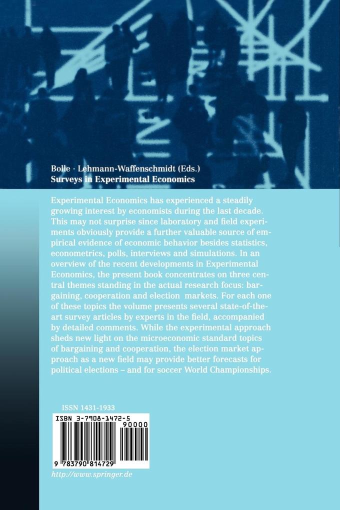 Weitere Ansicht: Surveys in Experimental Economics