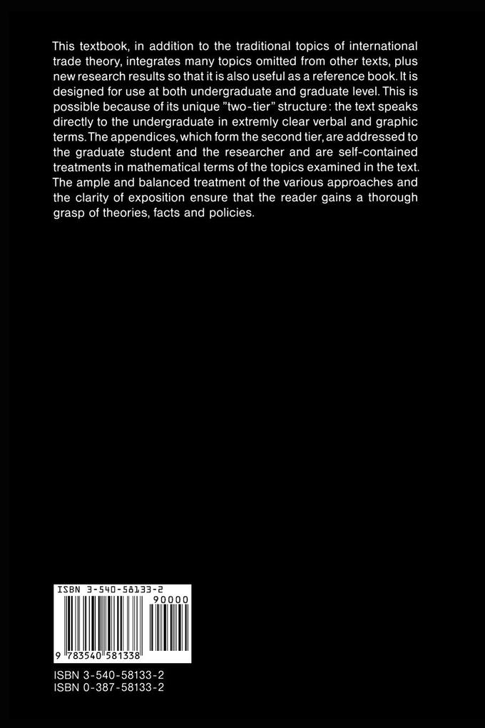 Weitere Ansicht: International Economics I | Giancarlo Gandolfo