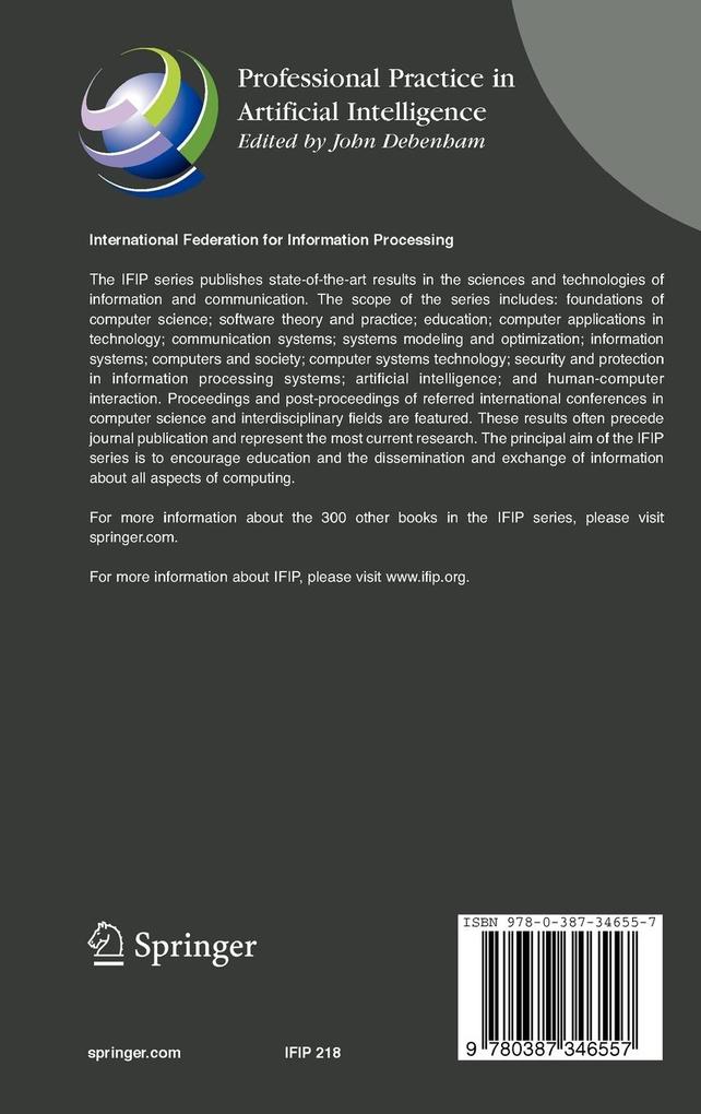 Weitere Ansicht: Professional Practice in Artificial Intelligence