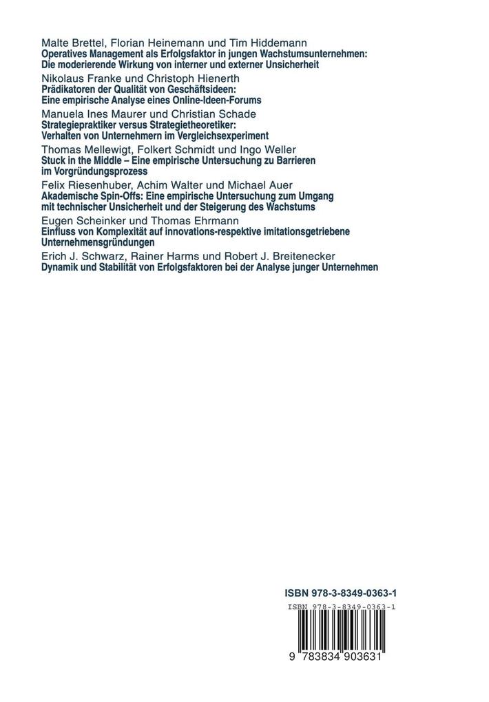 Weitere Ansicht: Entrepreneurship