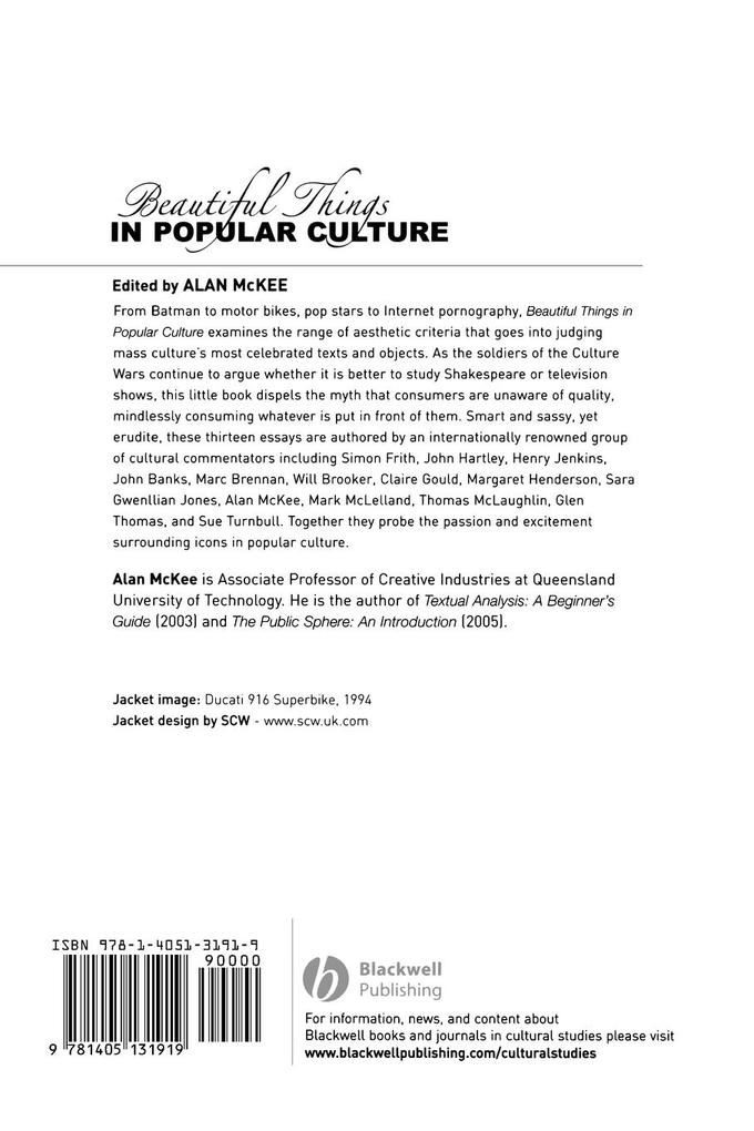 Weitere Ansicht: Beautiful Things in Popular Culture