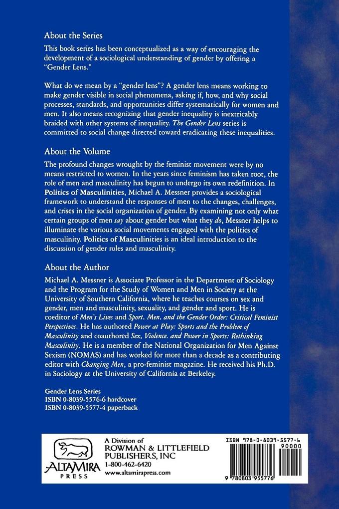 Weitere Ansicht: Politics of Masculinities | Michael A. Messner