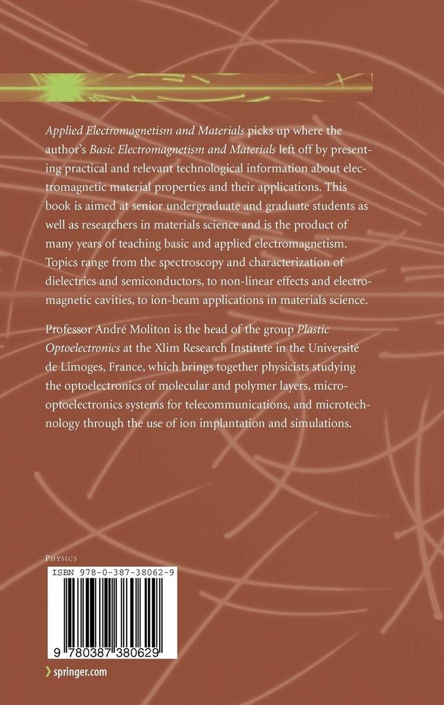 Weitere Ansicht: Applied Electromagnetism and Materials | André Moliton