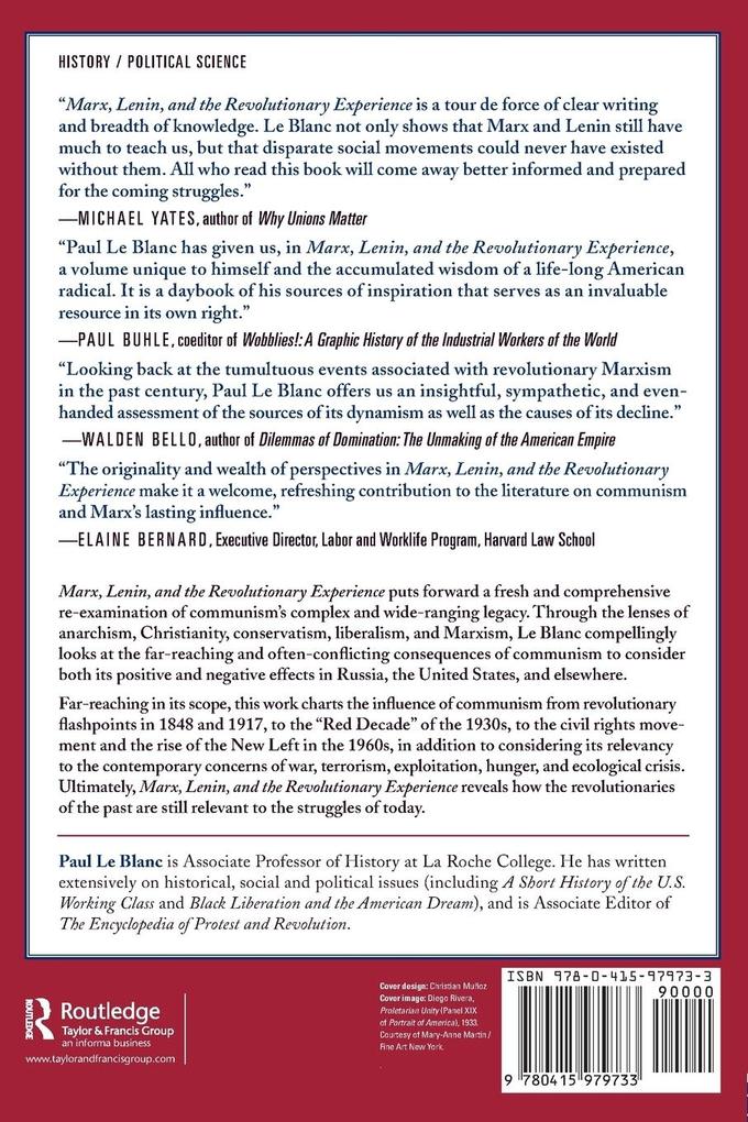 Weitere Ansicht: Marx, Lenin, and the Revolutionary Experience | Paul LeBlanc
