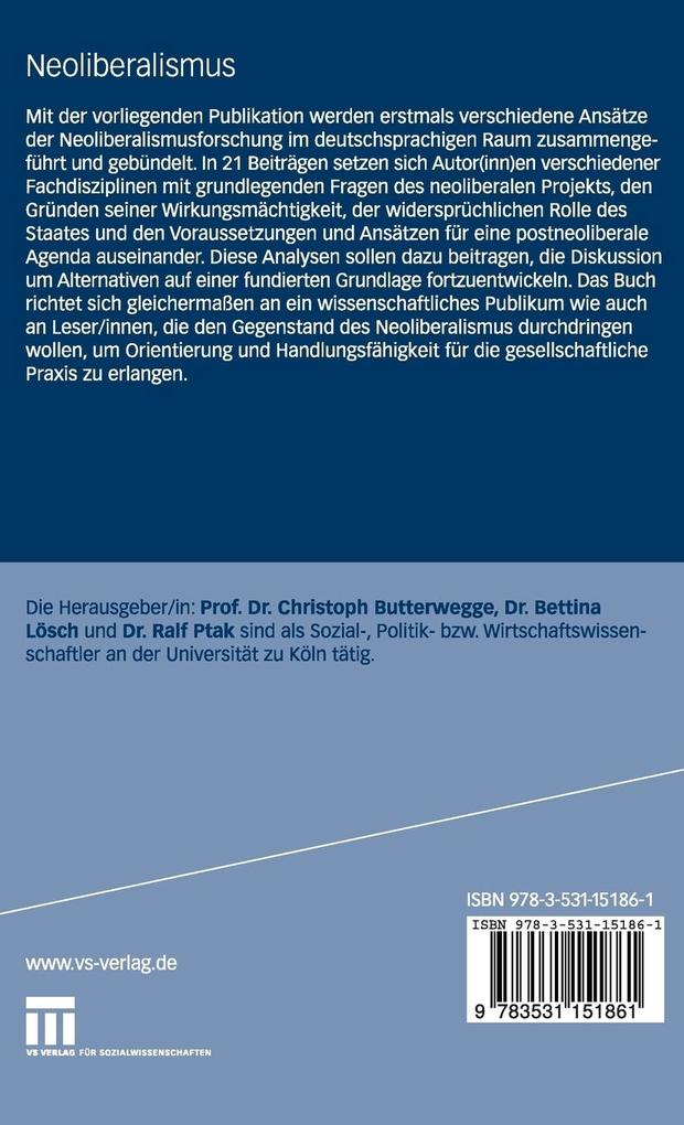 Weitere Ansicht: Neoliberalismus