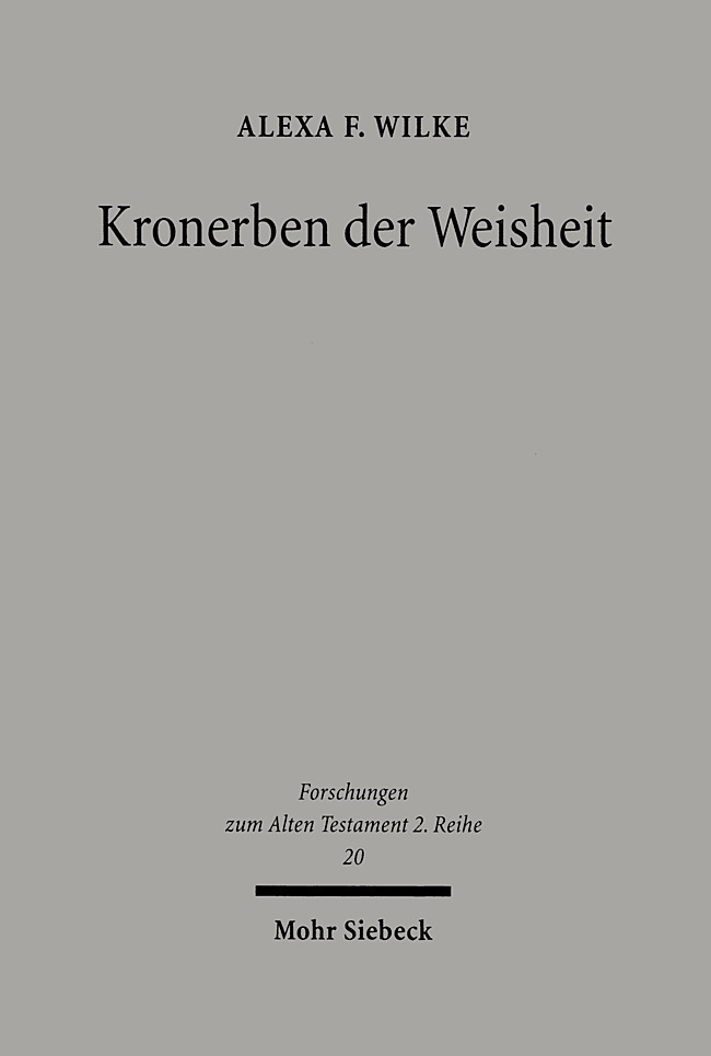 Produktbild: Kronerben der Weisheit | Alexa Friederike Wilke