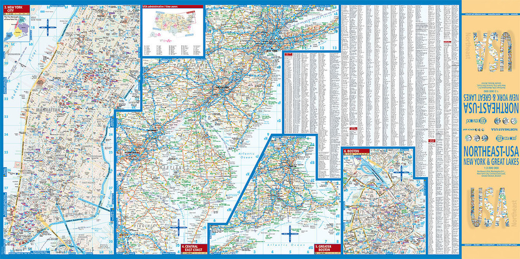 Weitere Ansicht: USA Northeast - New York & Great Lakes, Borch Map