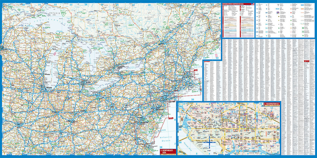 Weitere Ansicht: USA Northeast - New York & Great Lakes, Borch Map