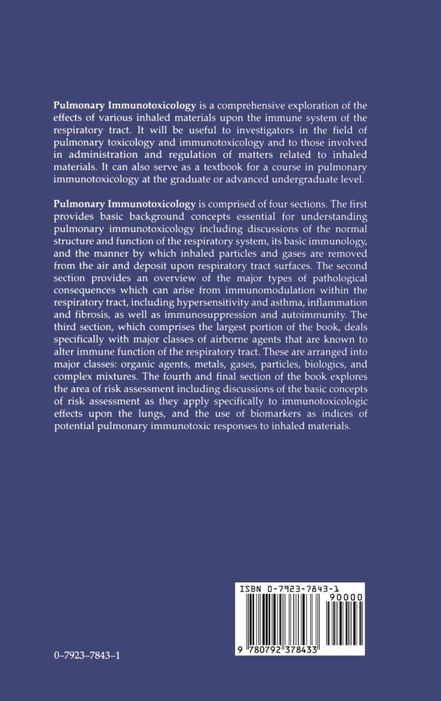Weitere Ansicht: Pulmonary Immunotoxicology