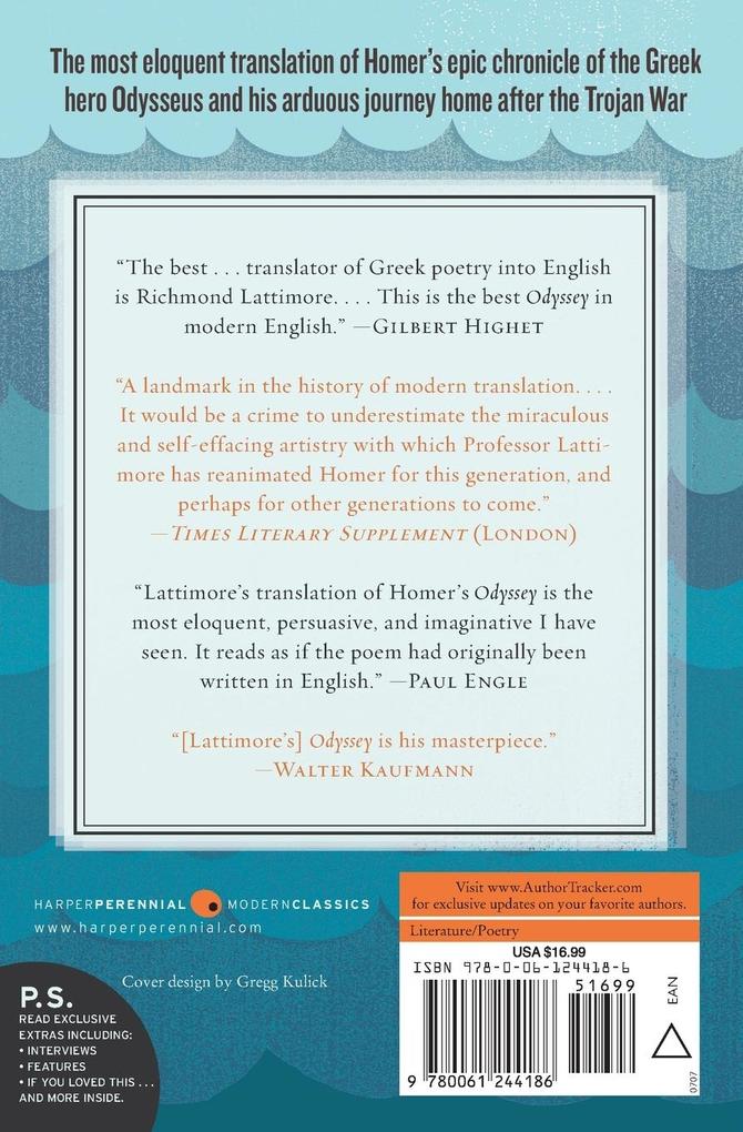 Weitere Ansicht: The Odyssey of Homer | Richmond Lattimore