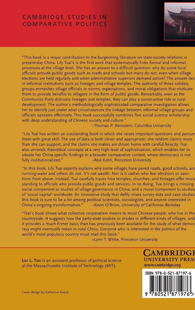 Weitere Ansicht: Accountability Without Democracy | Lily Lee Tsai