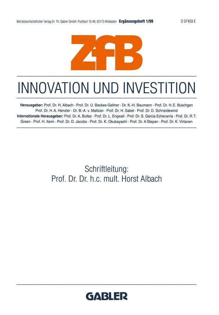 Produktbild: Innovation und Investition