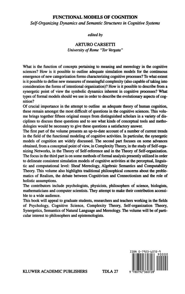 Weitere Ansicht: Functional Models of Cognition