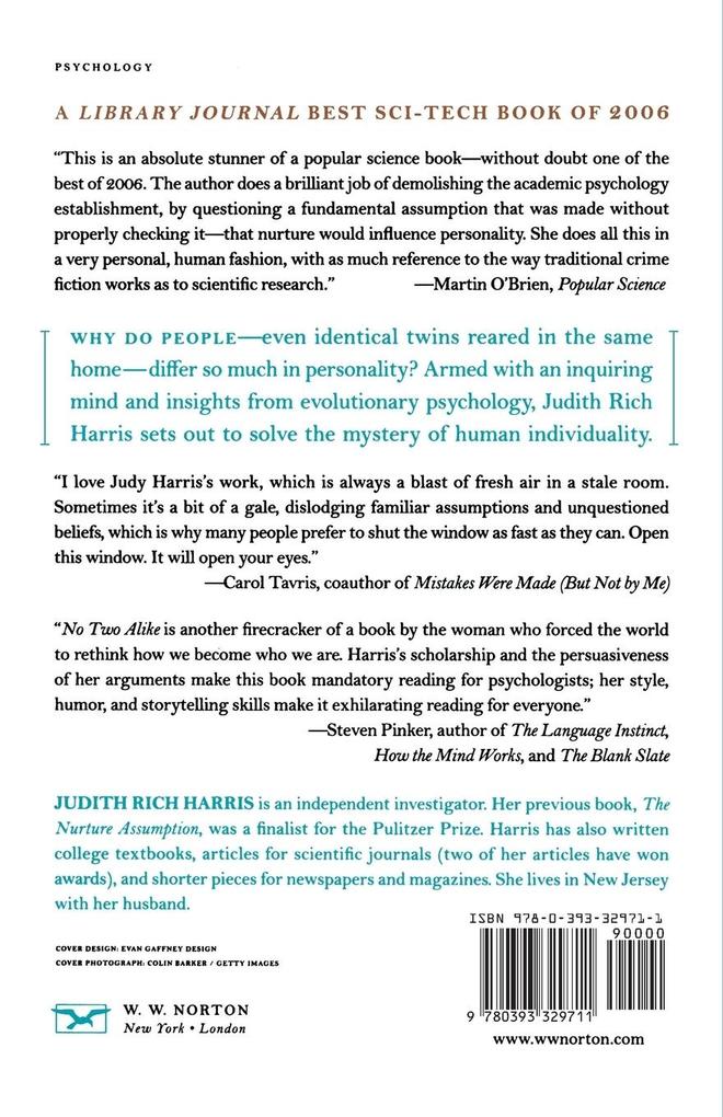 Weitere Ansicht: No Two Alike | Judith Rich Harris