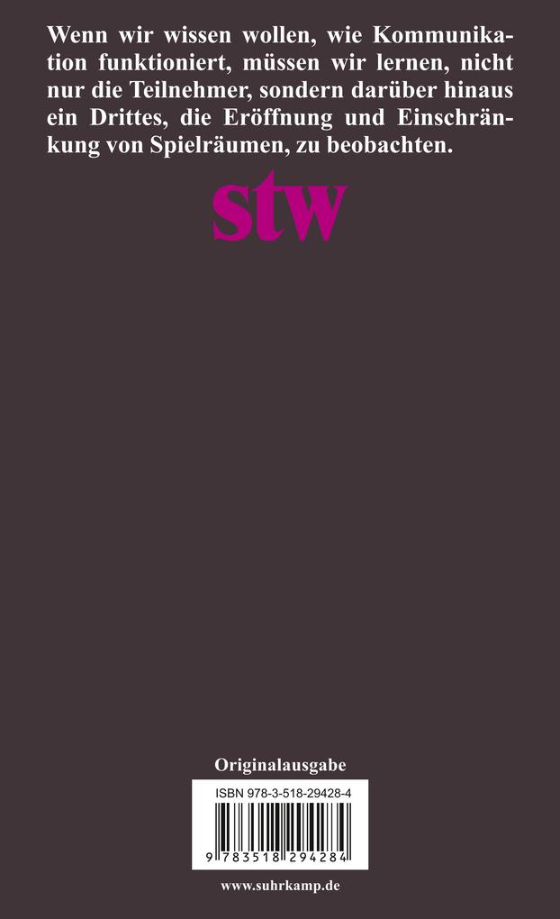 Weitere Ansicht: Form und Formen der Kommunikation | Dirk Baecker