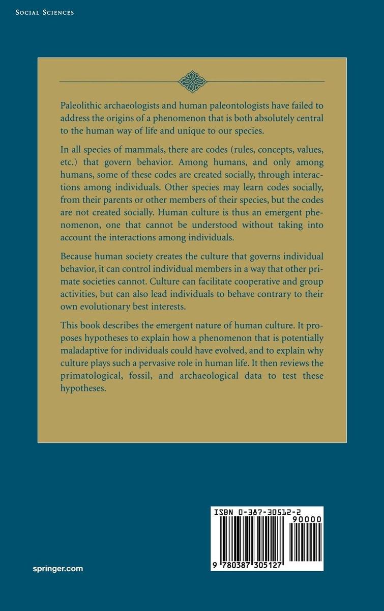 Weitere Ansicht: The Emergence of Culture | Philip Chase