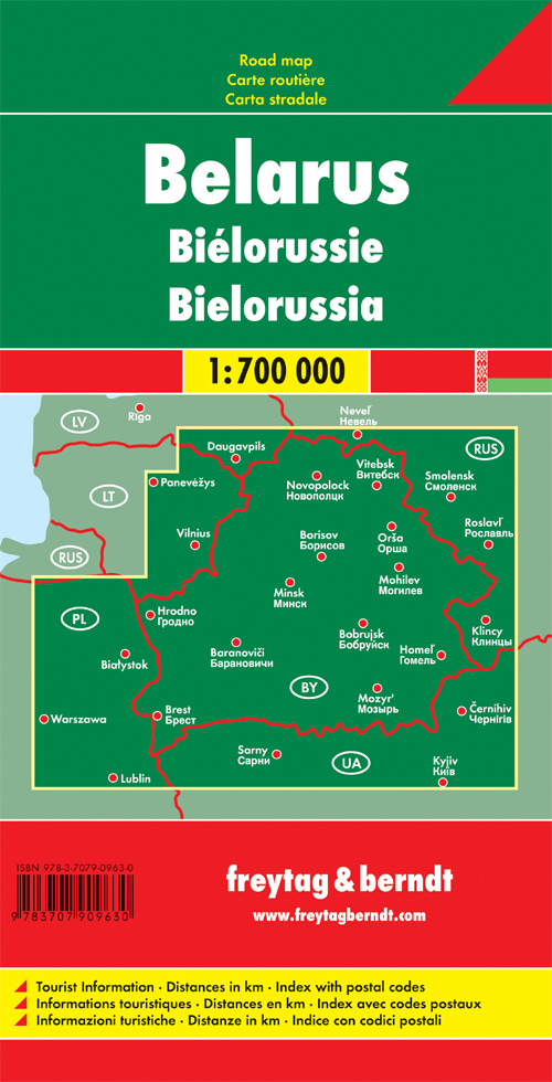 Weitere Ansicht: freytag & berndt Straßenkarte Weißrussland 1:700.000
