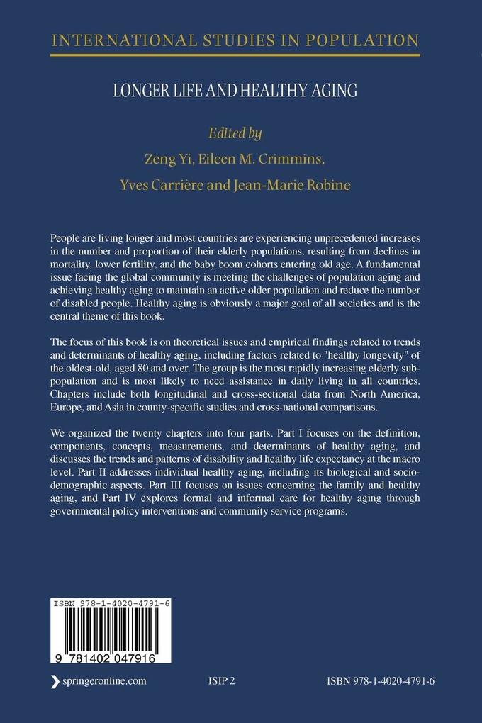 Weitere Ansicht: Longer Life and Healthy Aging