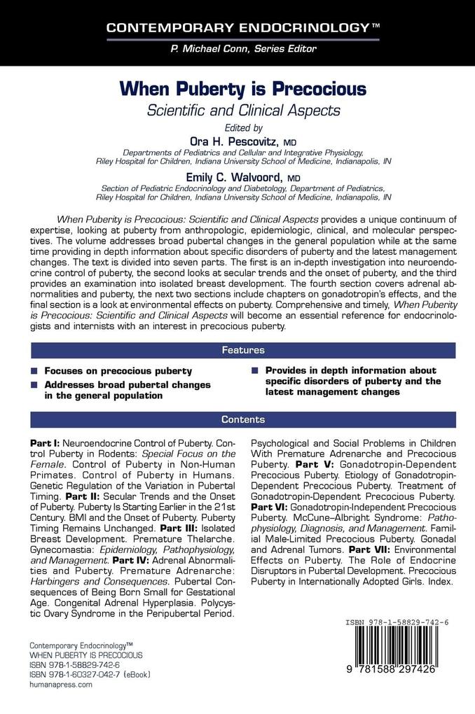 Weitere Ansicht: When Puberty is Precocious