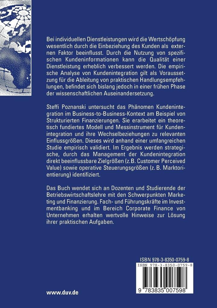 Weitere Ansicht: Wertschöpfung durch Kundenintegration | Steffi Poznanski