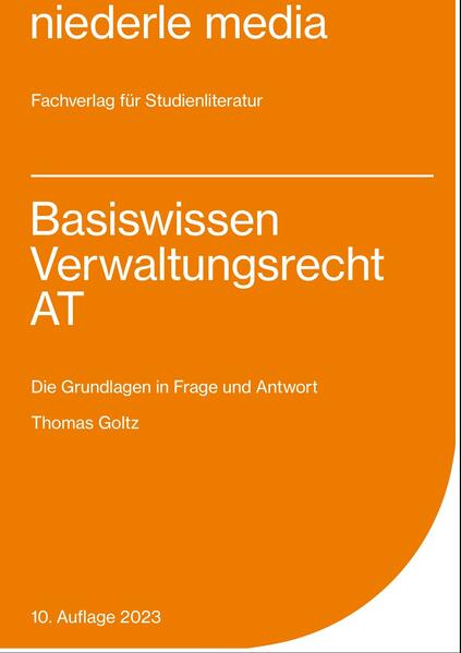 Produktbild: Basiswissen Verwaltungsrecht AT | Thomas Goltz