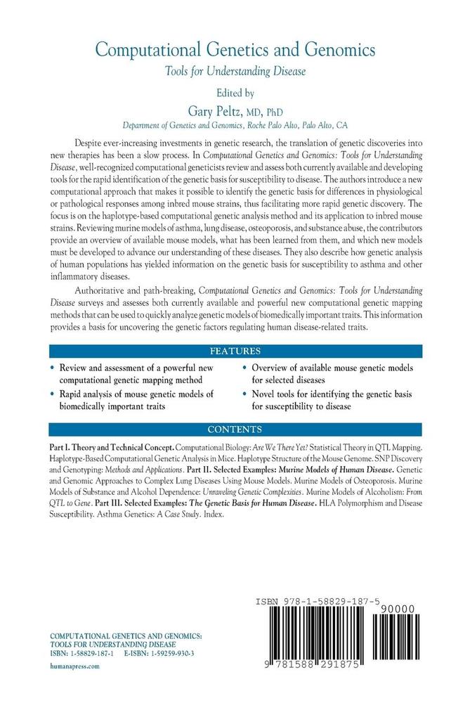 Weitere Ansicht: Computational Genetics and Genomics