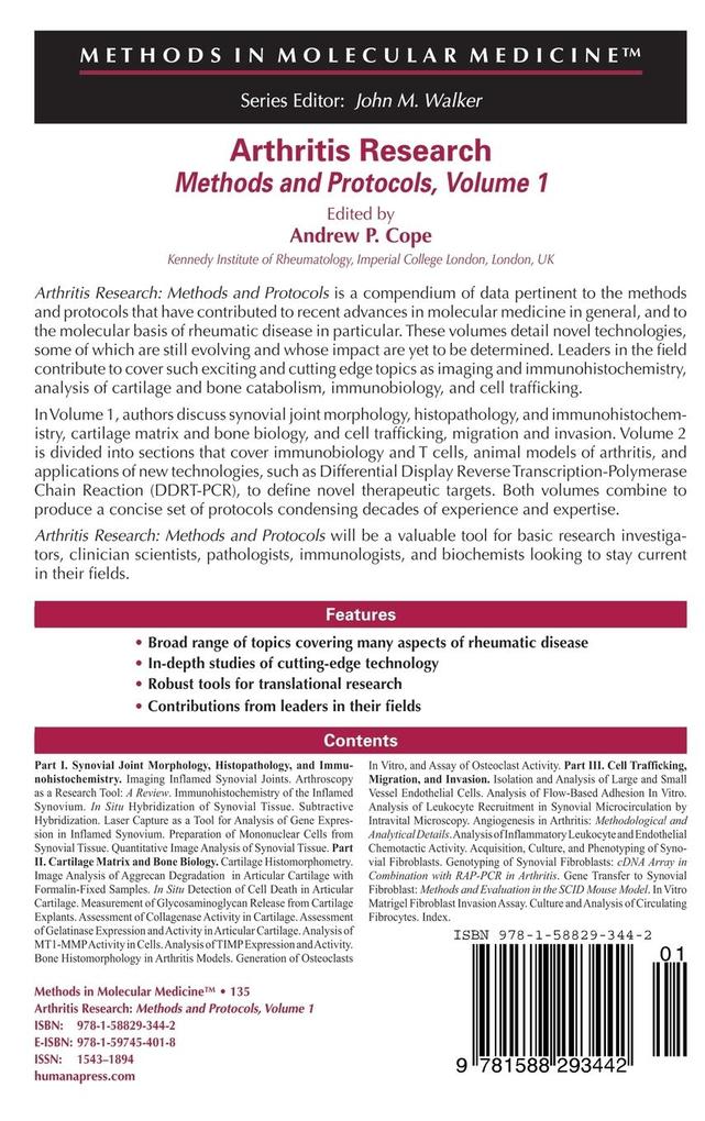 Weitere Ansicht: Arthritis Research