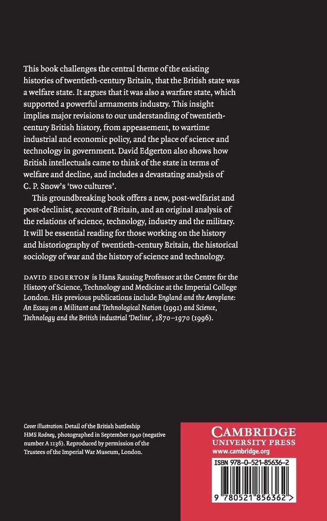 Weitere Ansicht: Warfare State | David Edgerton