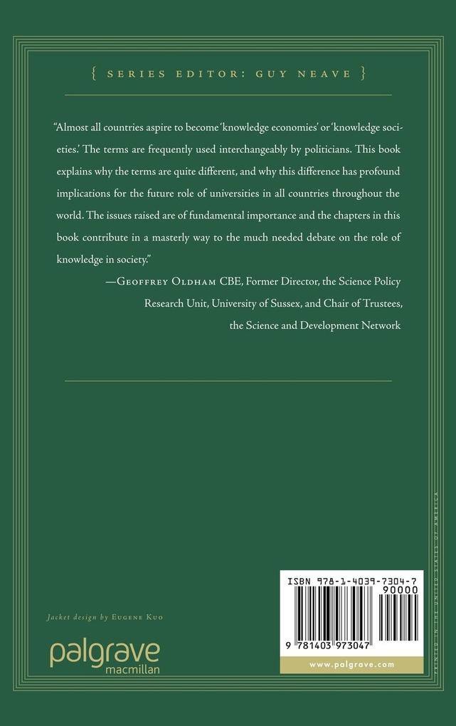 Weitere Ansicht: Knowledge Society vs. Knowledge Economy