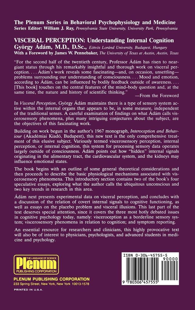 Weitere Ansicht: Visceral Perception | Gyorgy Ádám