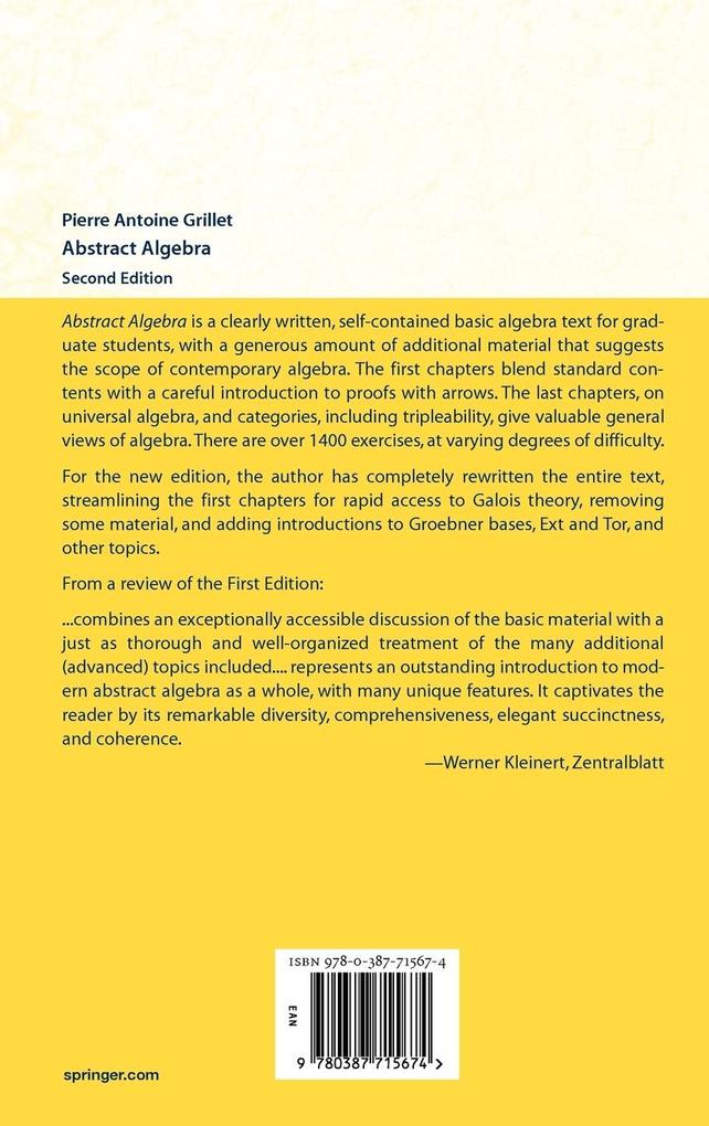 Weitere Ansicht: Abstract Algebra | Pierre Antoine Grillet