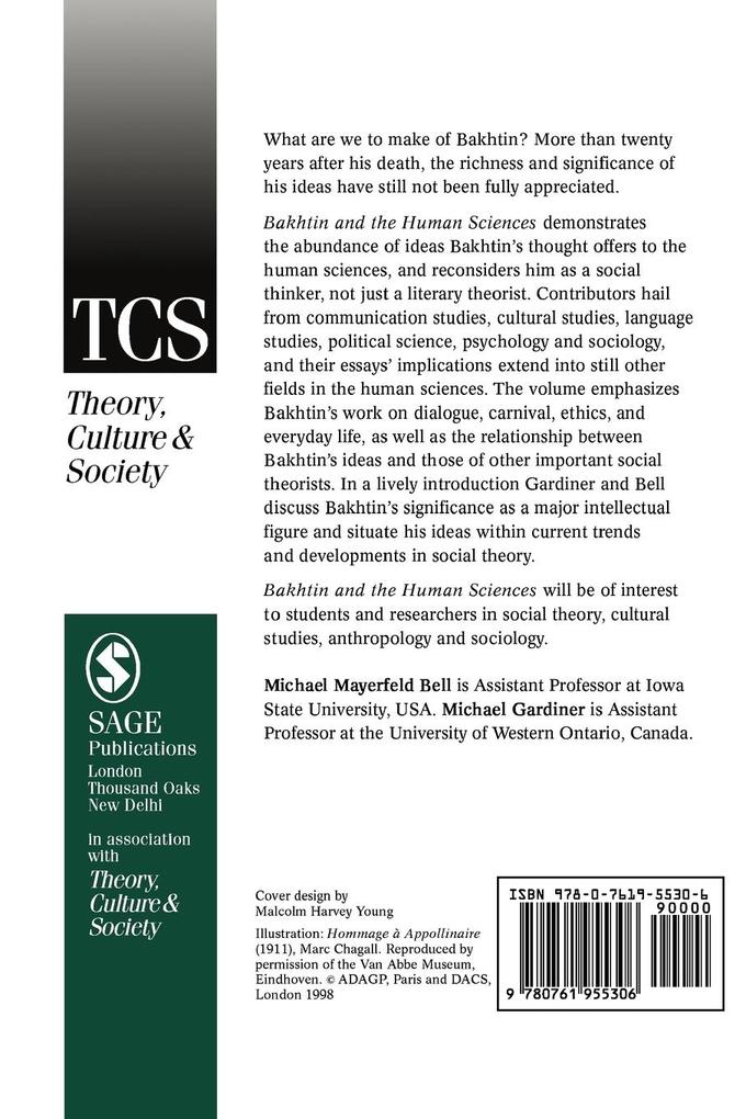 Weitere Ansicht: Bakhtin and the Human Sciences