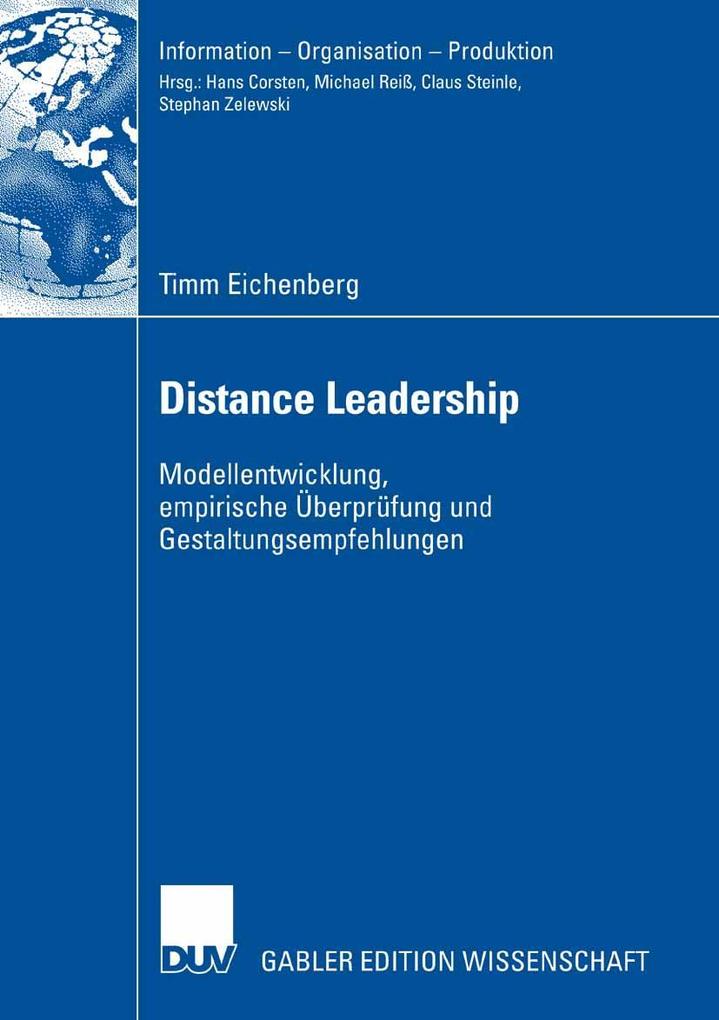Produktbild: Distance Leadership | Timm Eichenberg