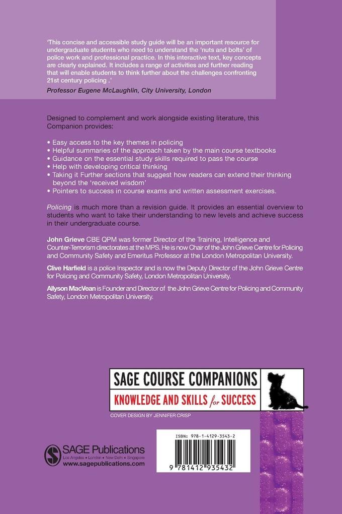 Weitere Ansicht: Policing | John Grieve, Clive Harfield, Allyson Macvean